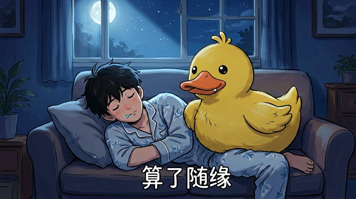 打了一天还是瘪的……算了，就当陪睡玩偶吧。