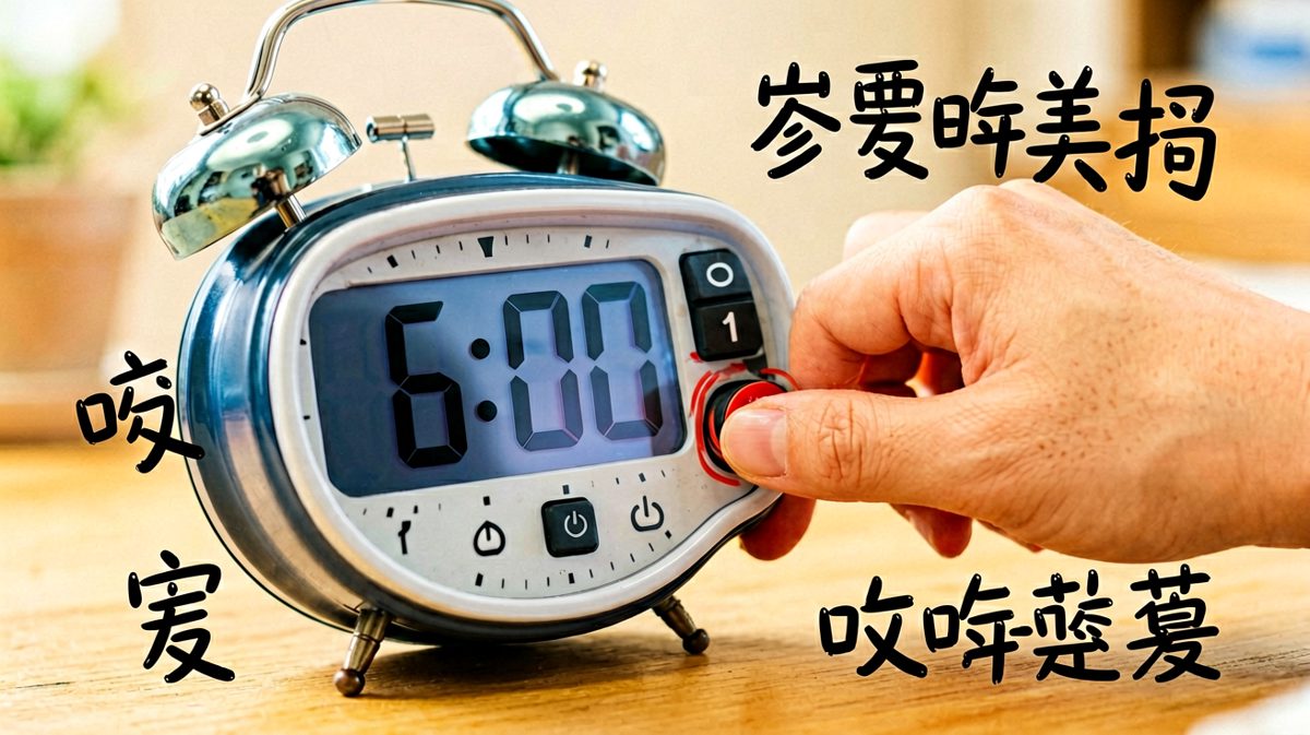 第一秒：闹钟响了