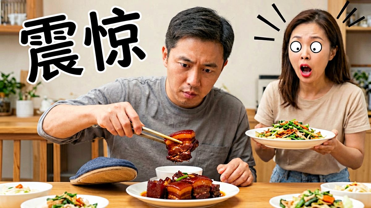 第三格：妈妈推门而入，当场石化