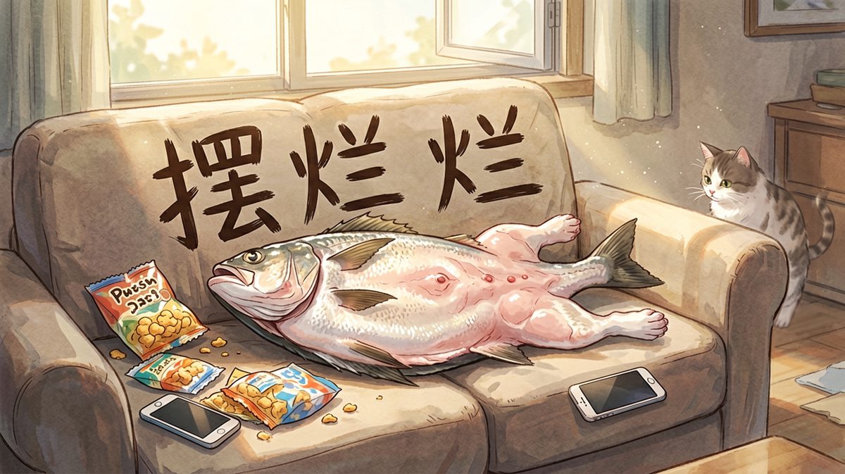 只要我躺得够平，生活的刀就劈不到我
