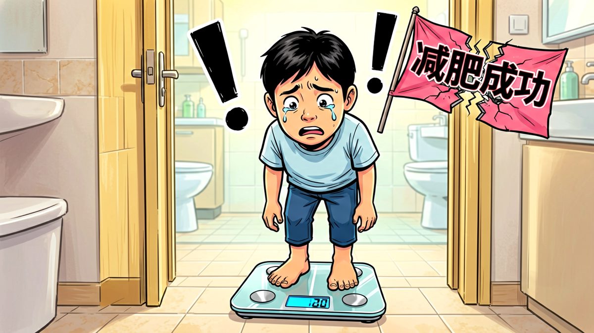 第二天上秤：我的减肥flag彻底碎了……