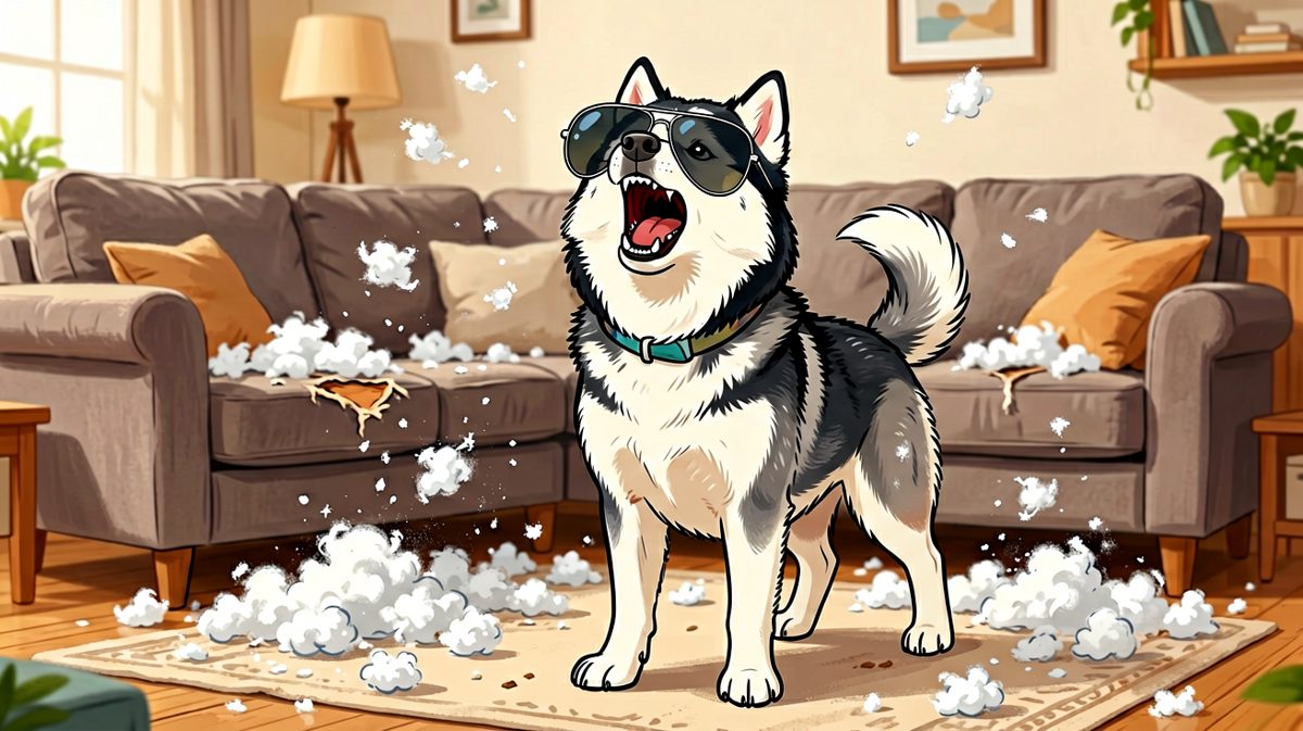 我拆家？不，我只是在……自由艺术创作。