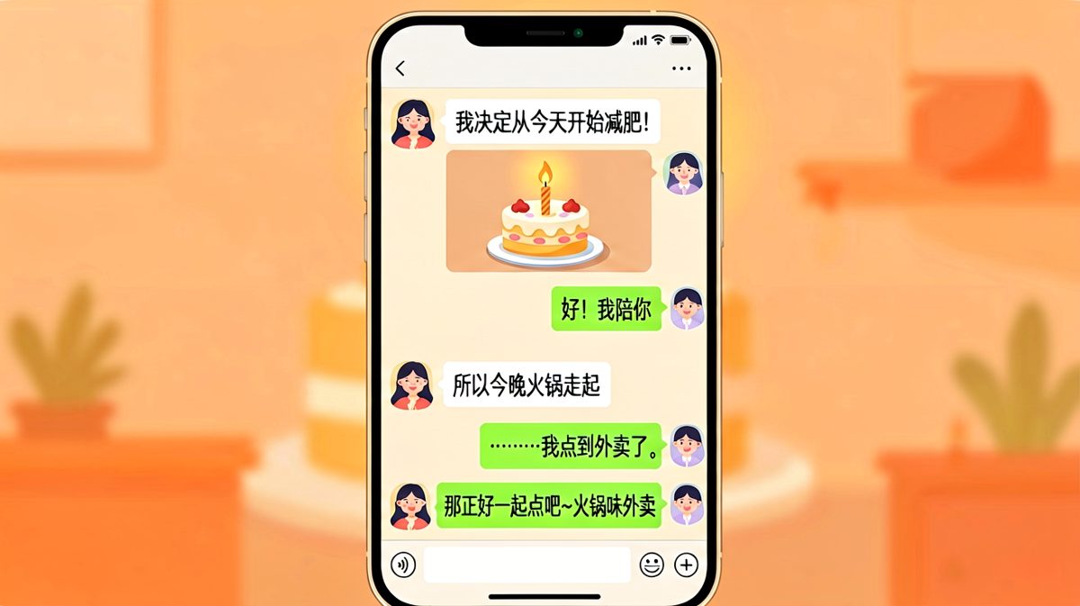 减肥宣言三秒后原地崩塌
