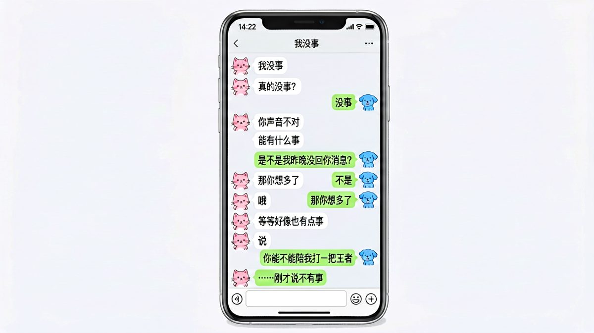 女生用'我没事'包装真实需求，男生识破套路却逃不掉的反转