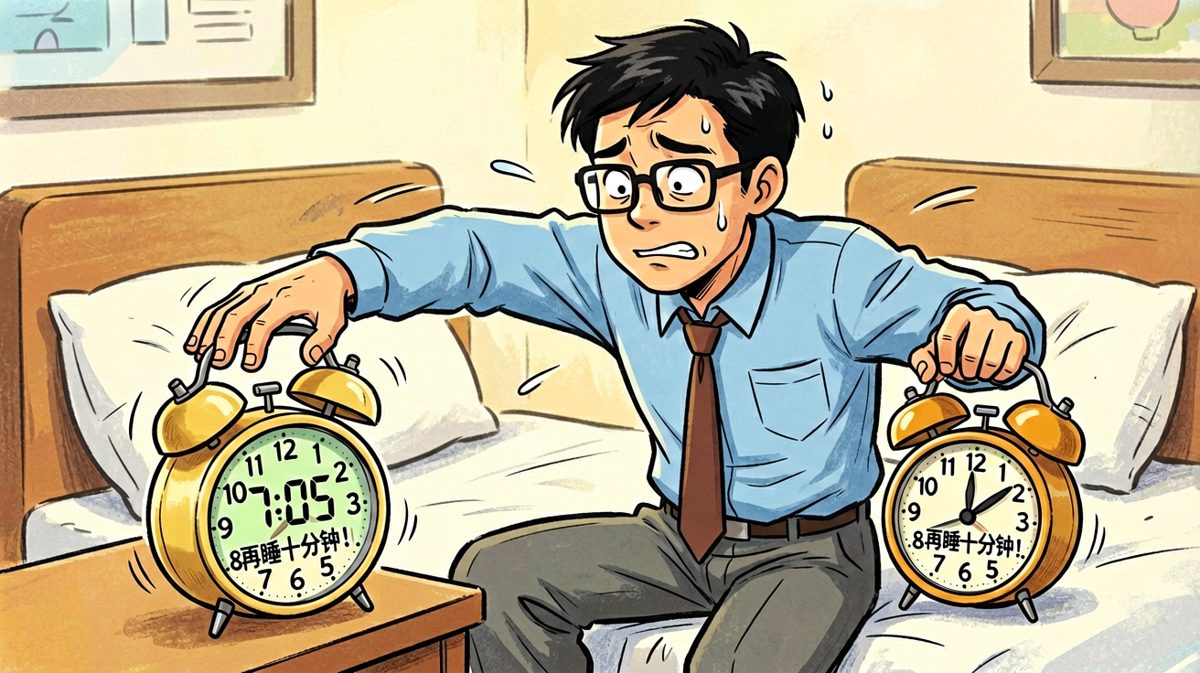 按掉闹钟的瞬间，我重新安排了它