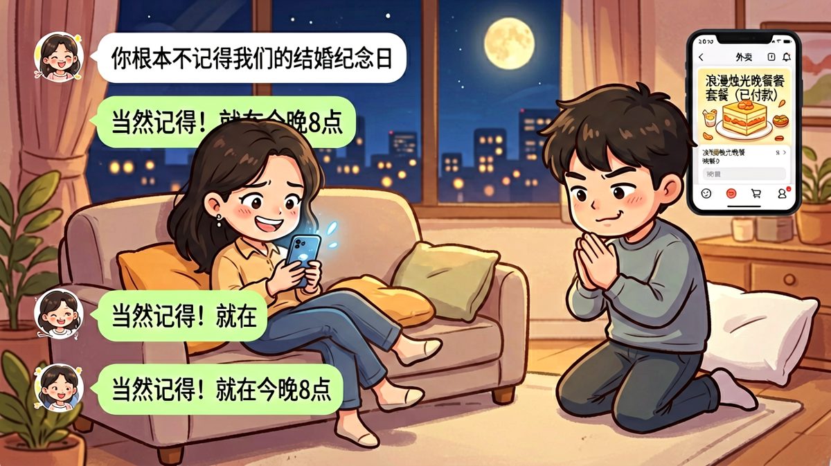 假装忘记实则精心准备的反向操作