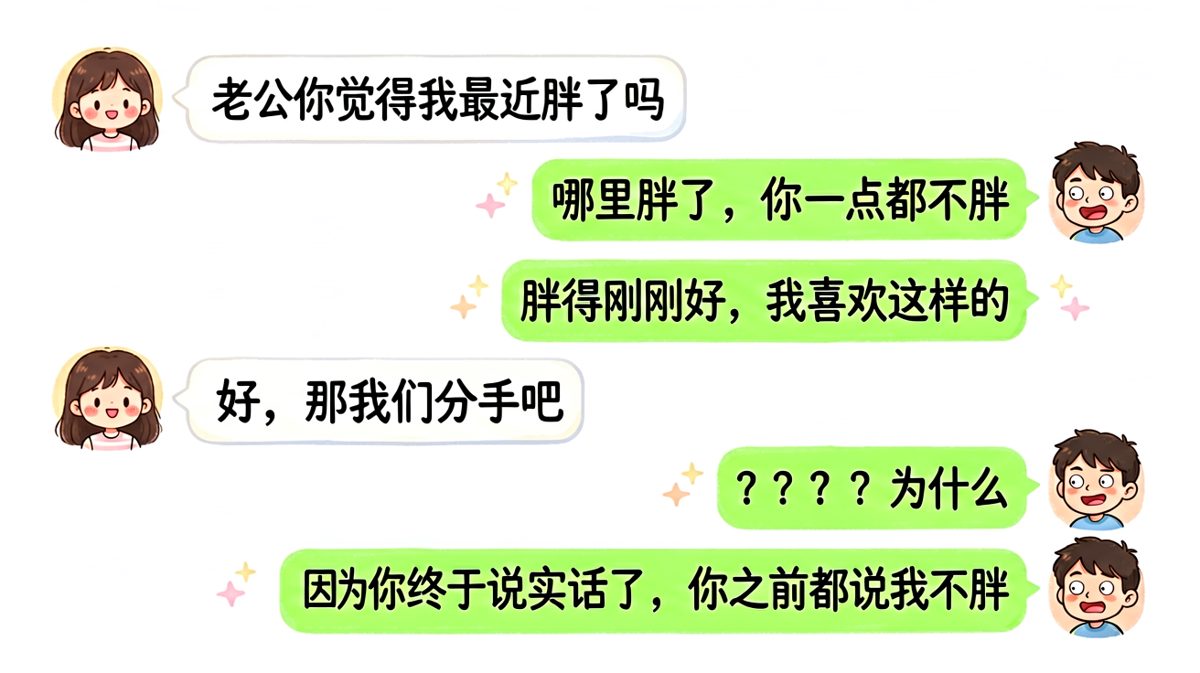 男朋友说了真话反而被分手的迷惑操作
