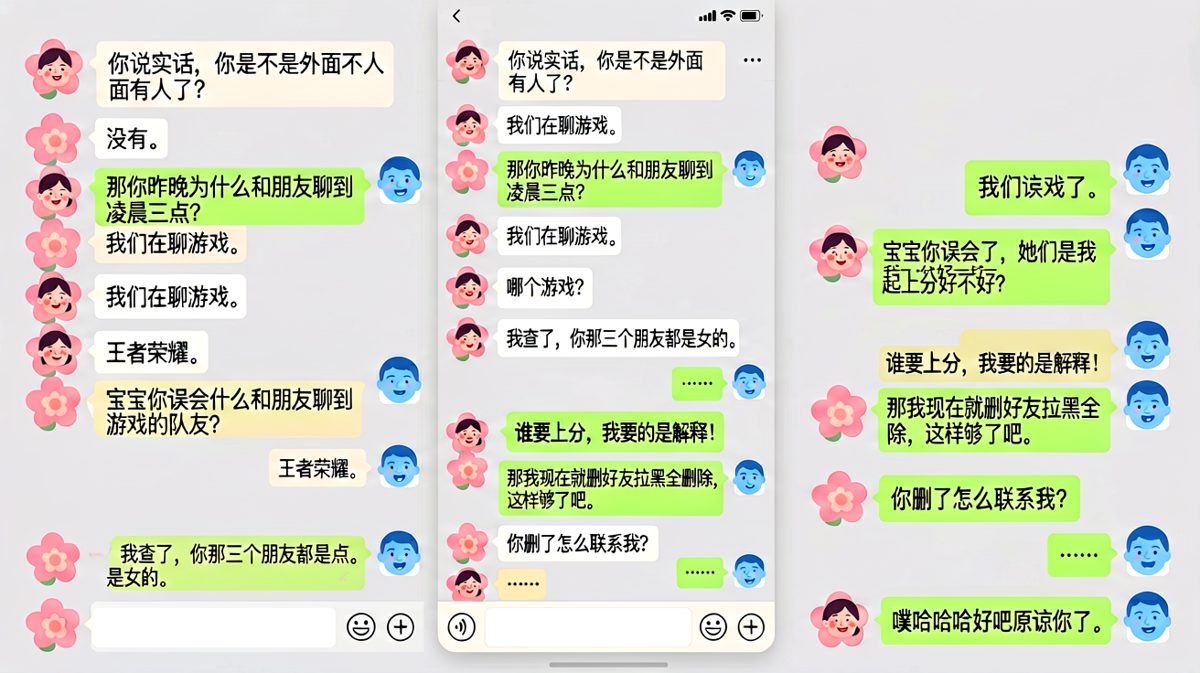 查岗翻车现场，最后自相矛盾暴露真心