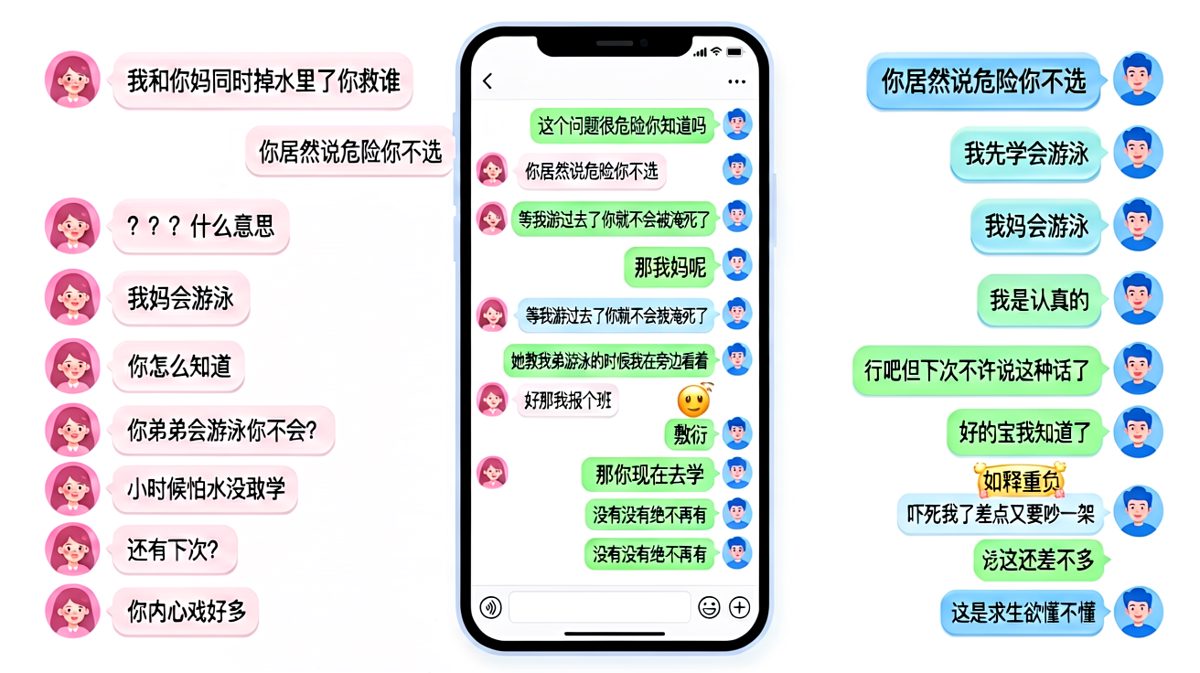 送命题秒变求生欲教学现场，男生硬核回答让人哭笑不得