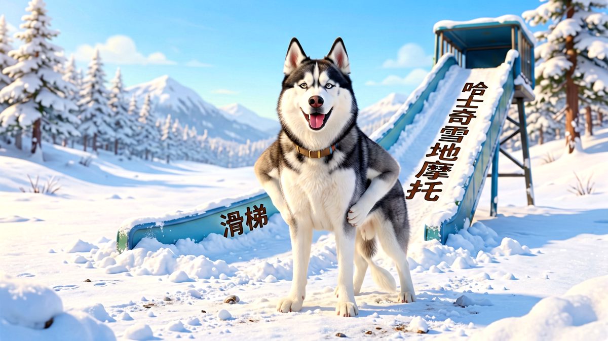 哈士奇：这滑梯，我花了三小时设计