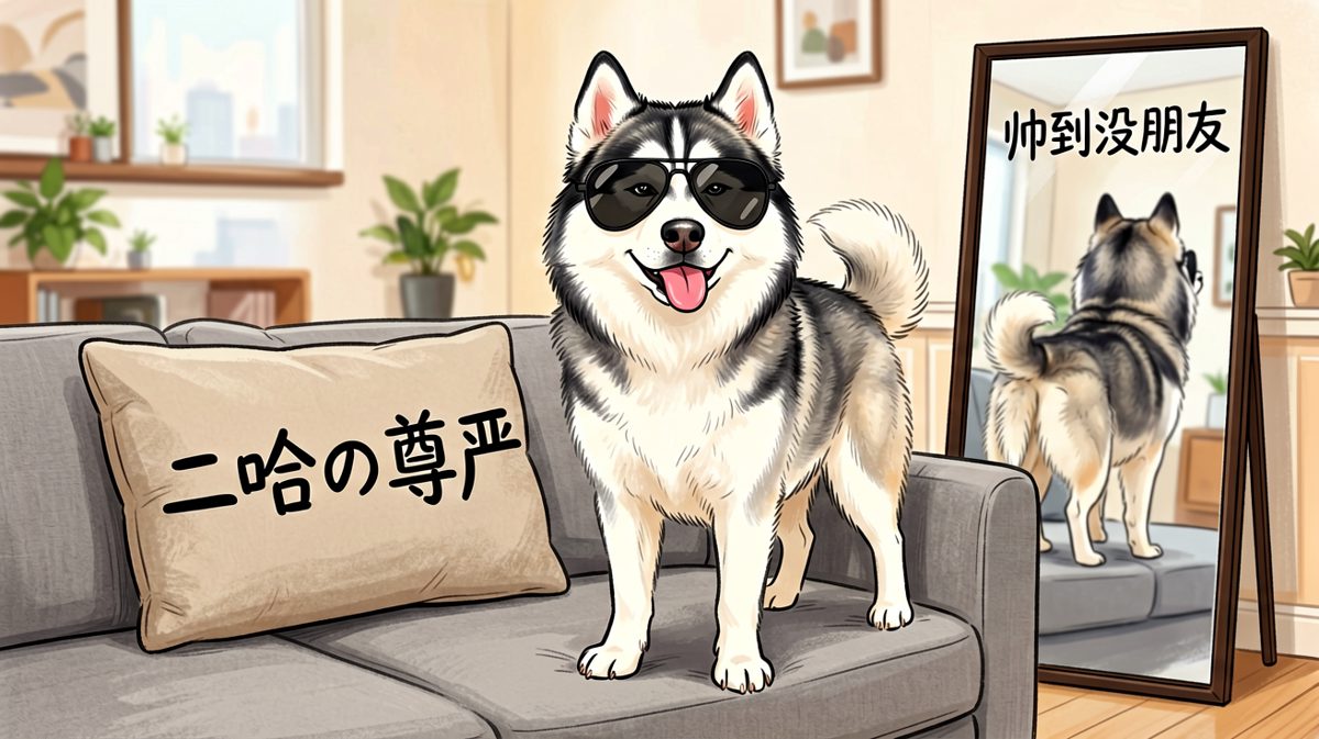 汪星人：看什么看？没见过这么帅的狗子吗？