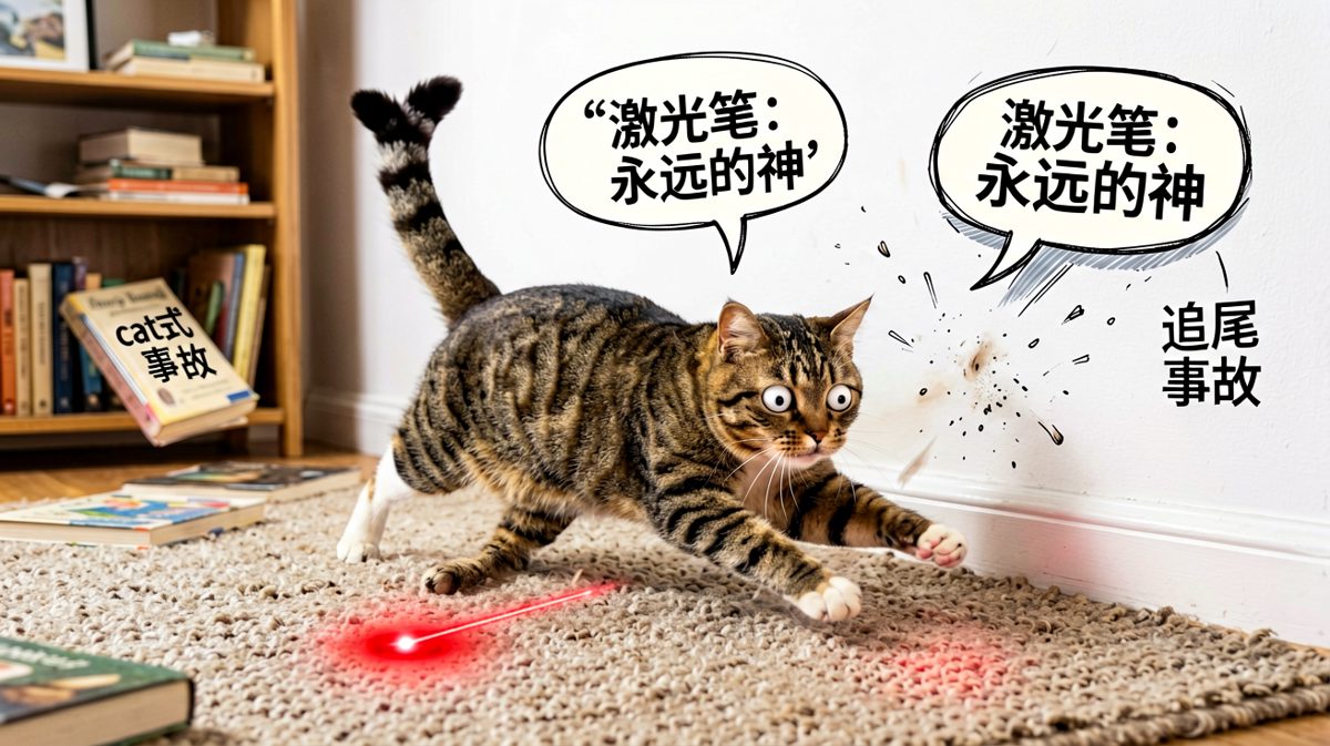 猫咪：这玩意儿怎么又隐身了！
