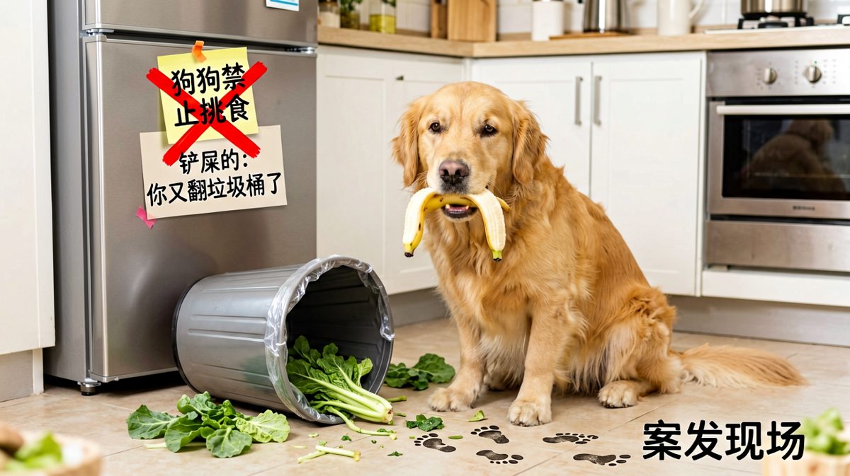 狗狗：香蕉皮不是我的错，是它先动的手！