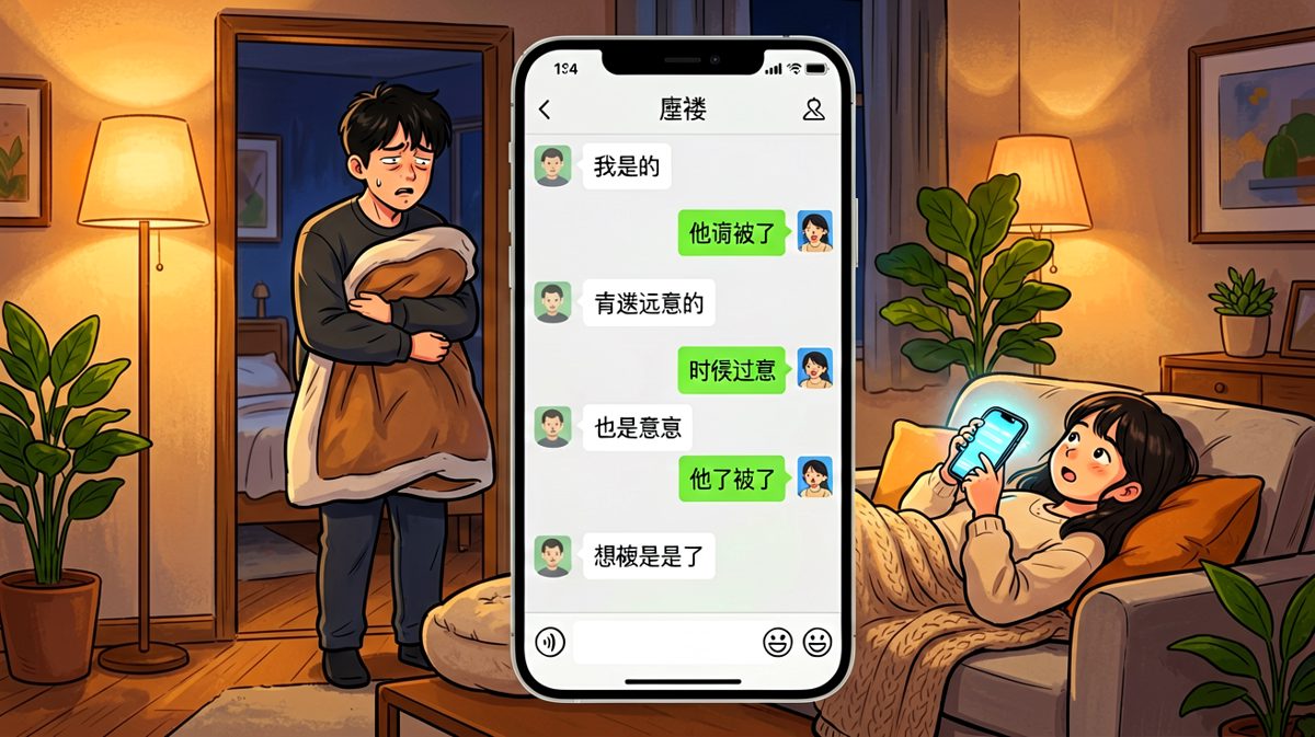 真没生气→晚安→等我一下→你死了算了