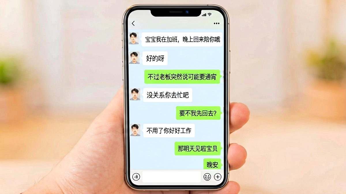 男生拼命试探语气，结果女生根本没生气——反而男生自己在脑内演完了一部连续剧