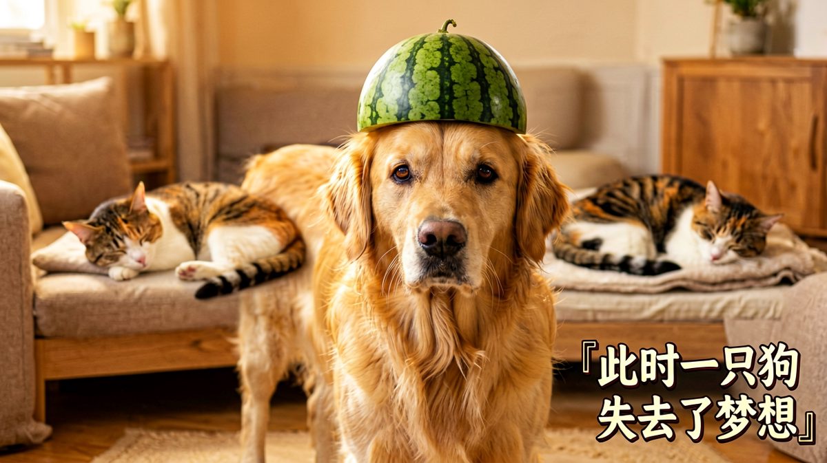 狗：只要我不动，它就看不见我。