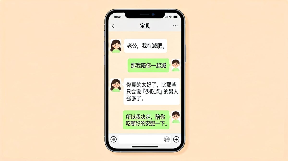 女生说要减肥，男生答应陪她——然后一起去吃了火锅