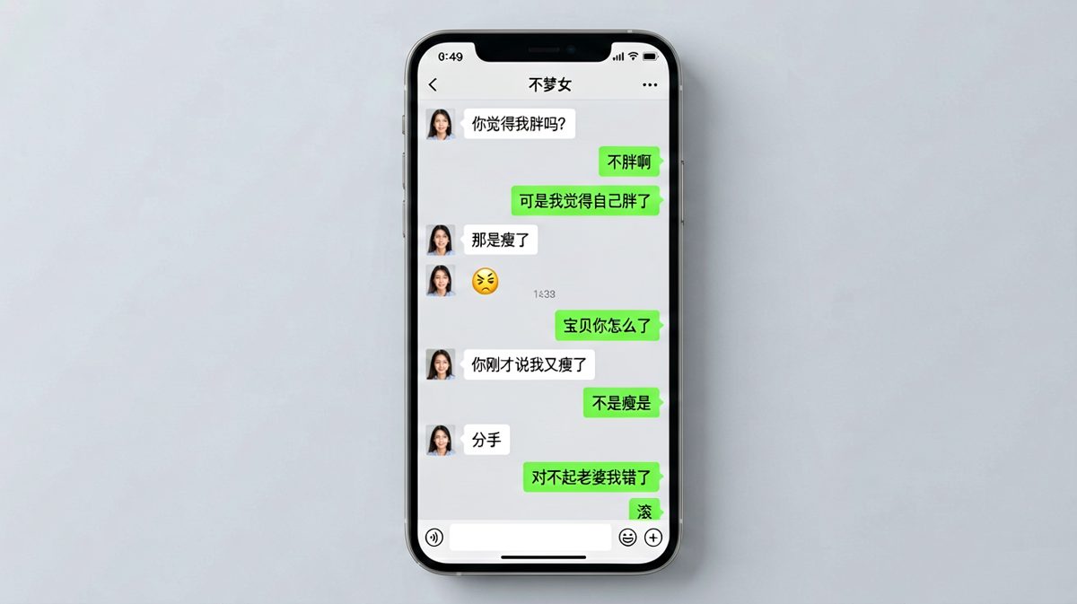 男生被"胖不胖"问题逼到崩溃边缘