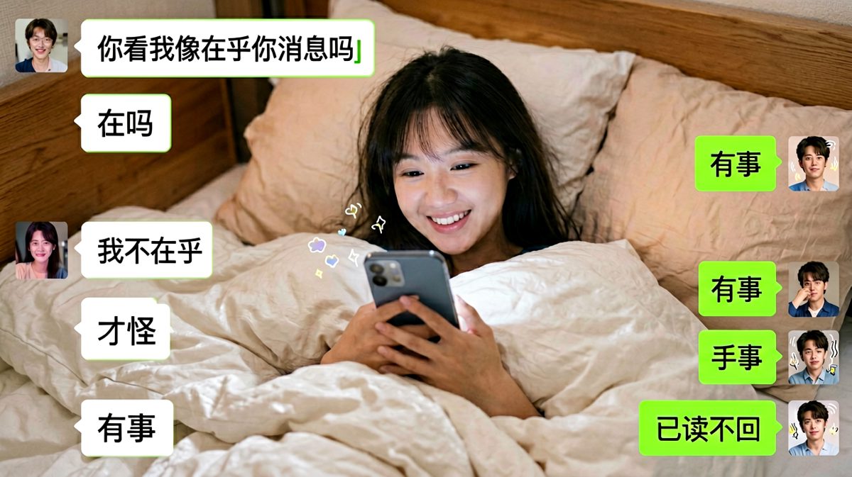嘴上不在乎，手指却很诚实