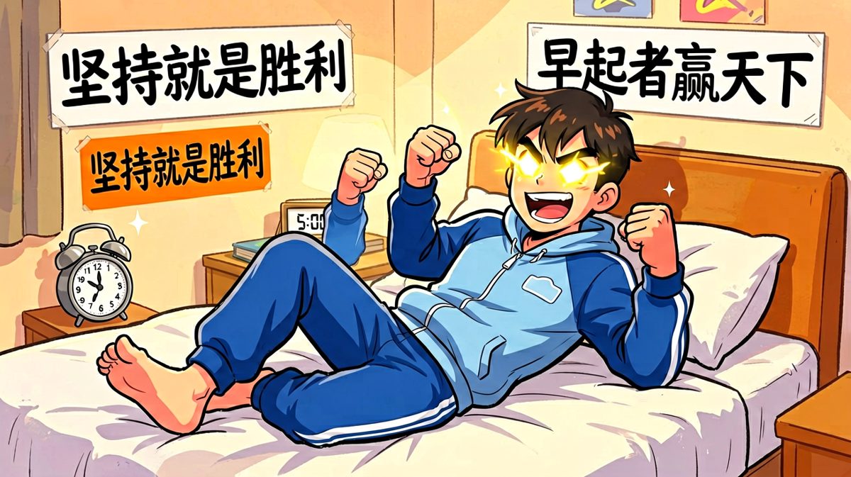 雄心壮志的早起计划开始