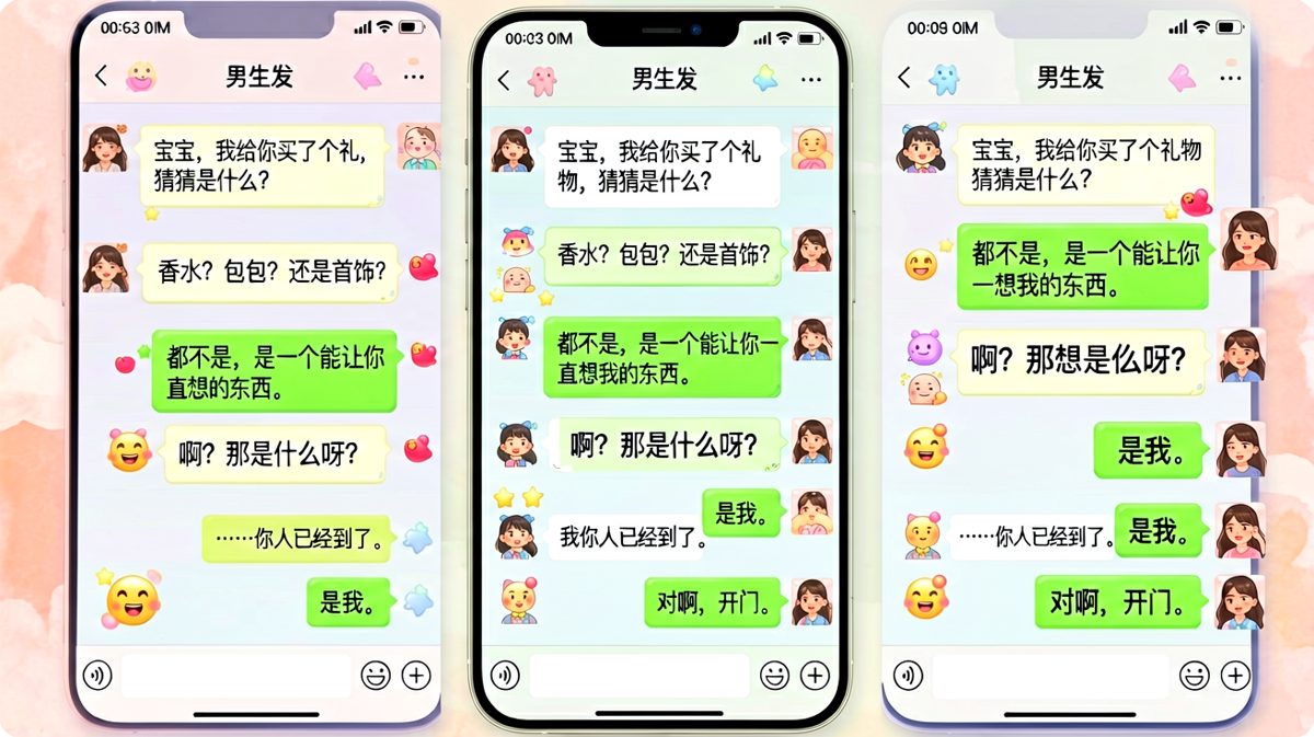直男的浪漫，从来不讲道理只讲行动。