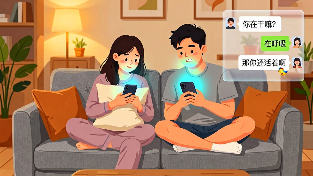 「在呼吸」——男生最敷衍的回复