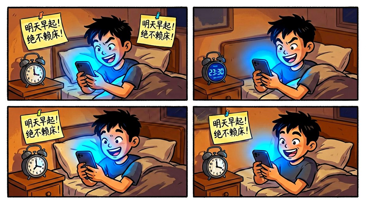 深夜立下flag：明天一定早起！