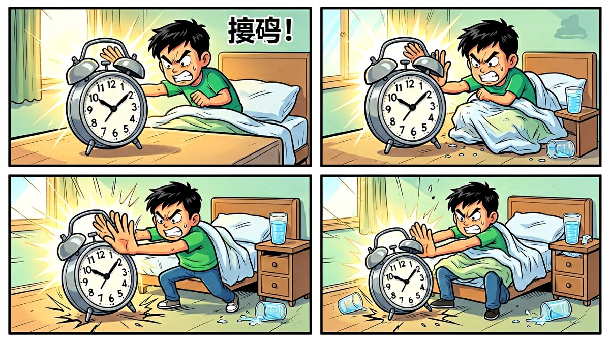 闹钟：该起床了！主角：闭嘴！