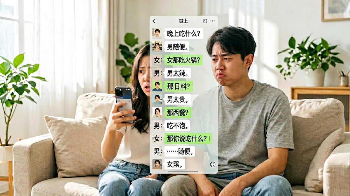 随便这两个字，是情侣最大的谎言