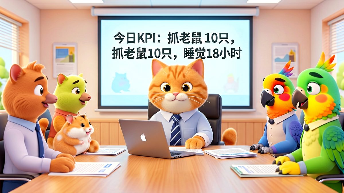 喵总：今天的目标很简单，把摸鱼进行到底！