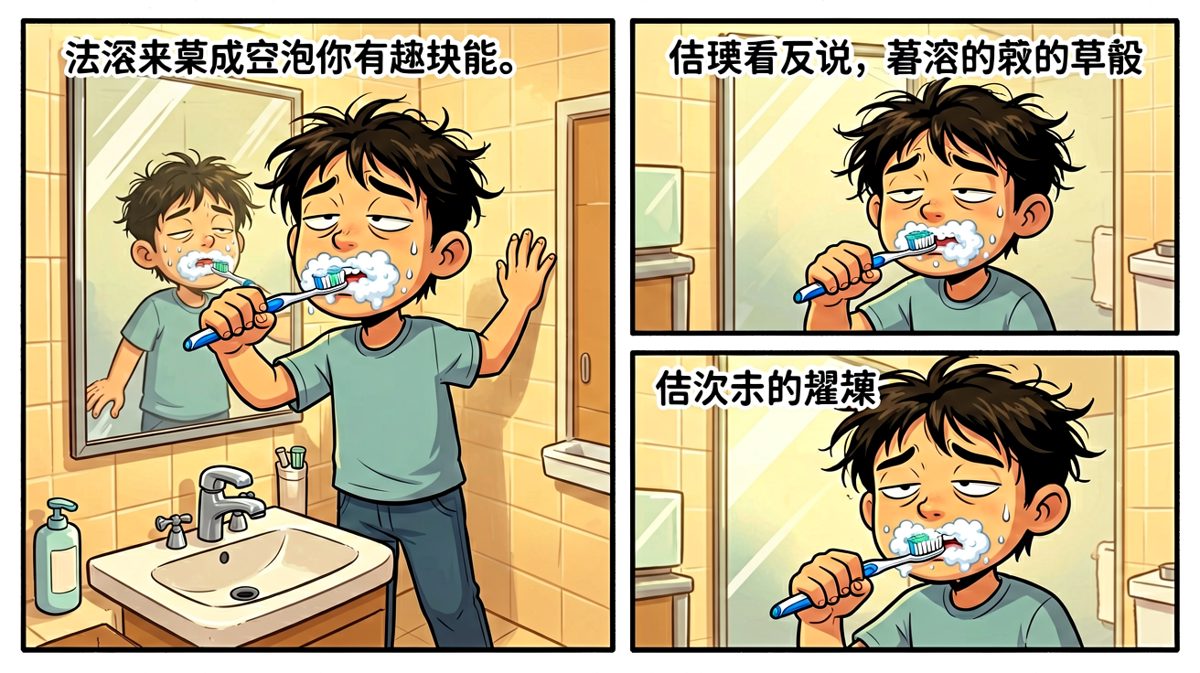终于起来了，但灵魂还留在床上，正在慢慢同步中。