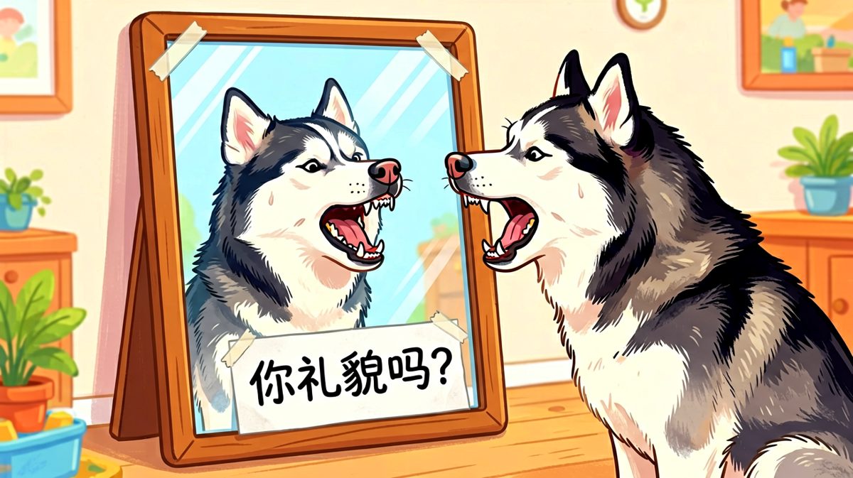 哪里来的野狗！给我滚出我家！……嗯？这货长得挺像我啊