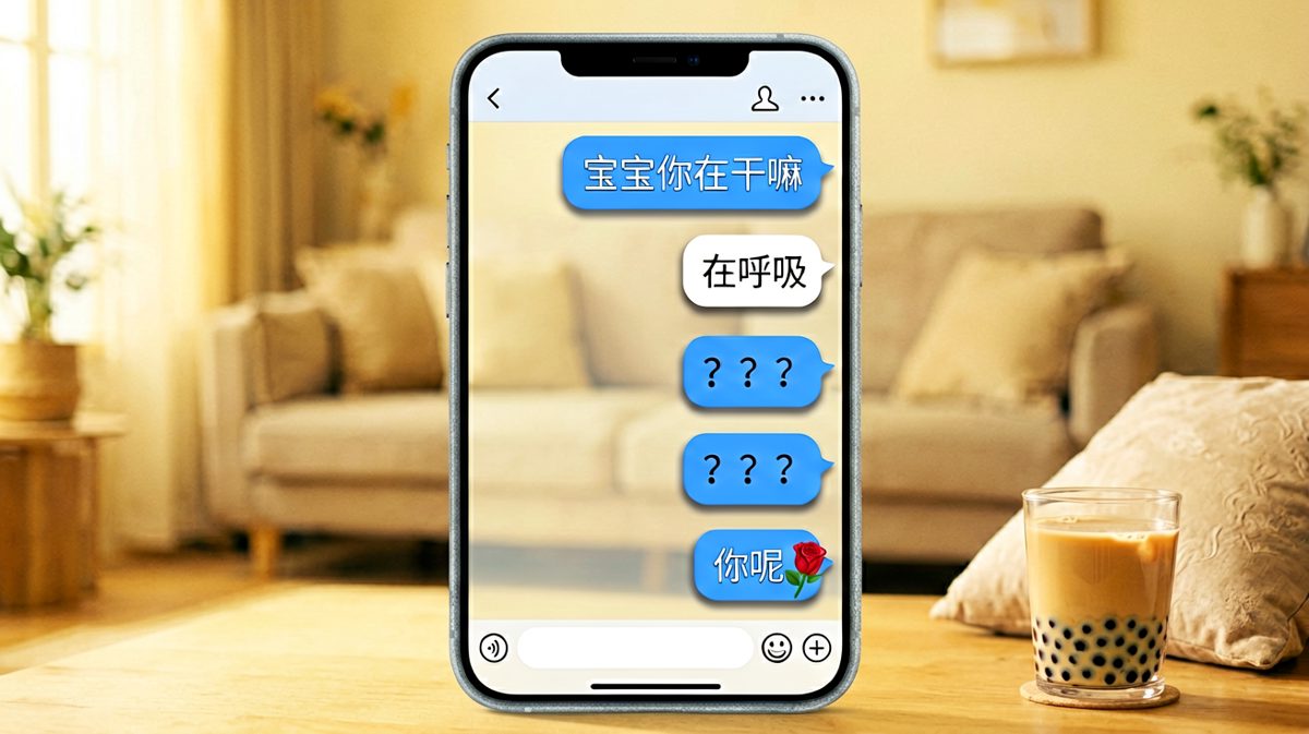 当她说'在呼吸'时他的脑回路突然短路