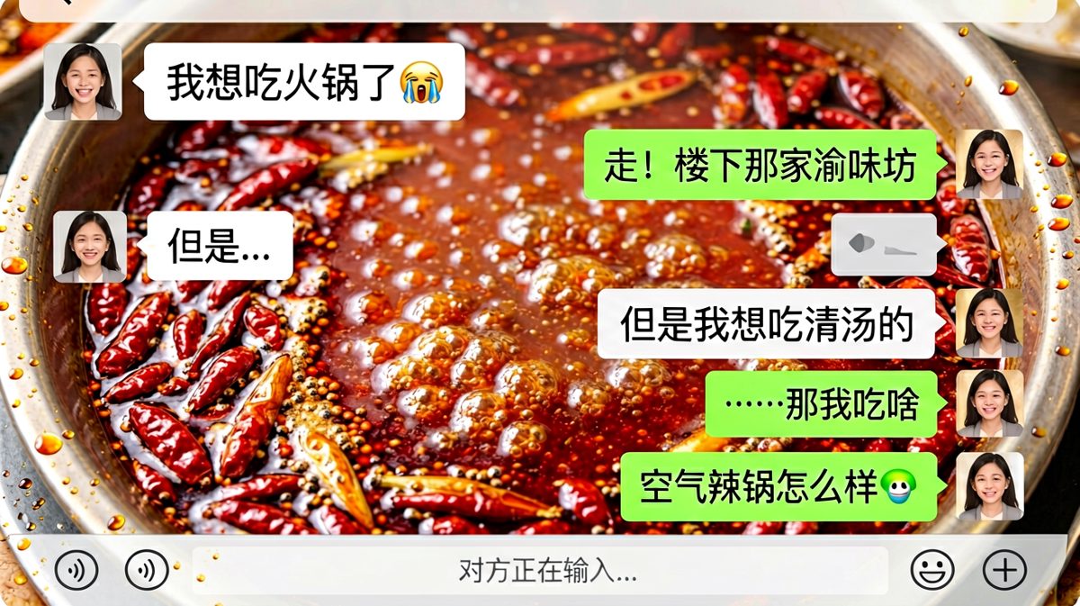 清汤火锅与空气辣锅的终极哲学难题