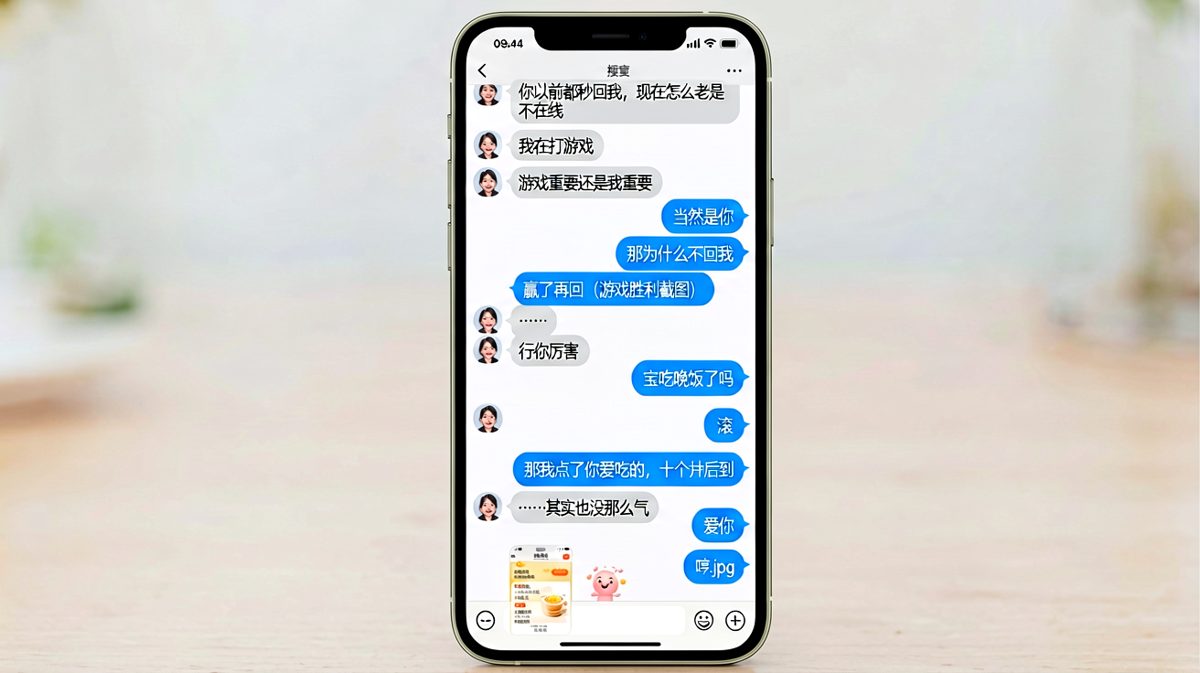 打游戏不理人被发现，男生靠美食瞬间挽回局面