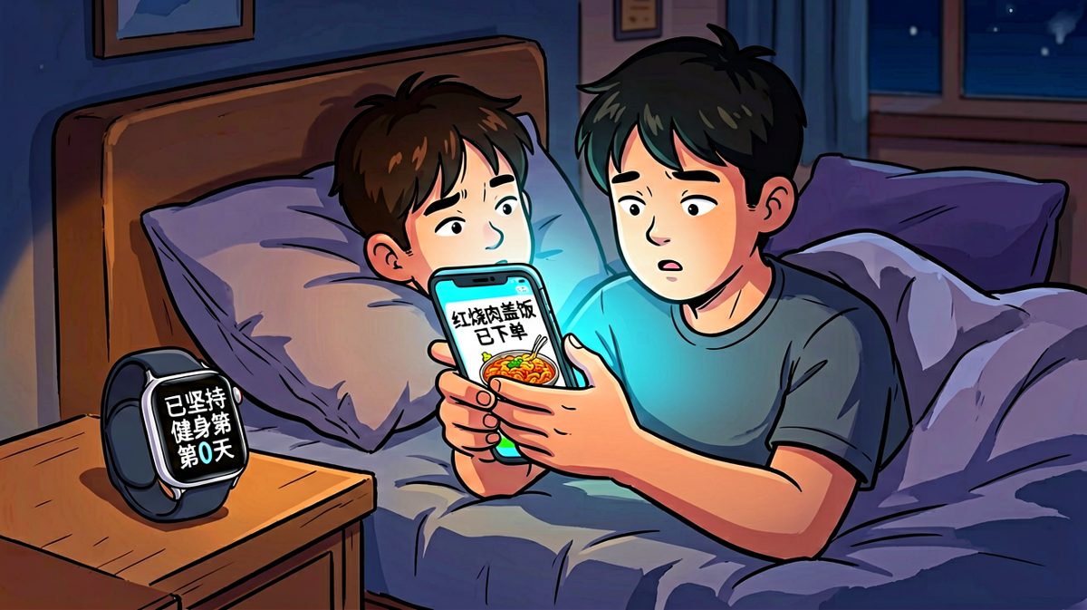 明天一定，明天的我一定行。