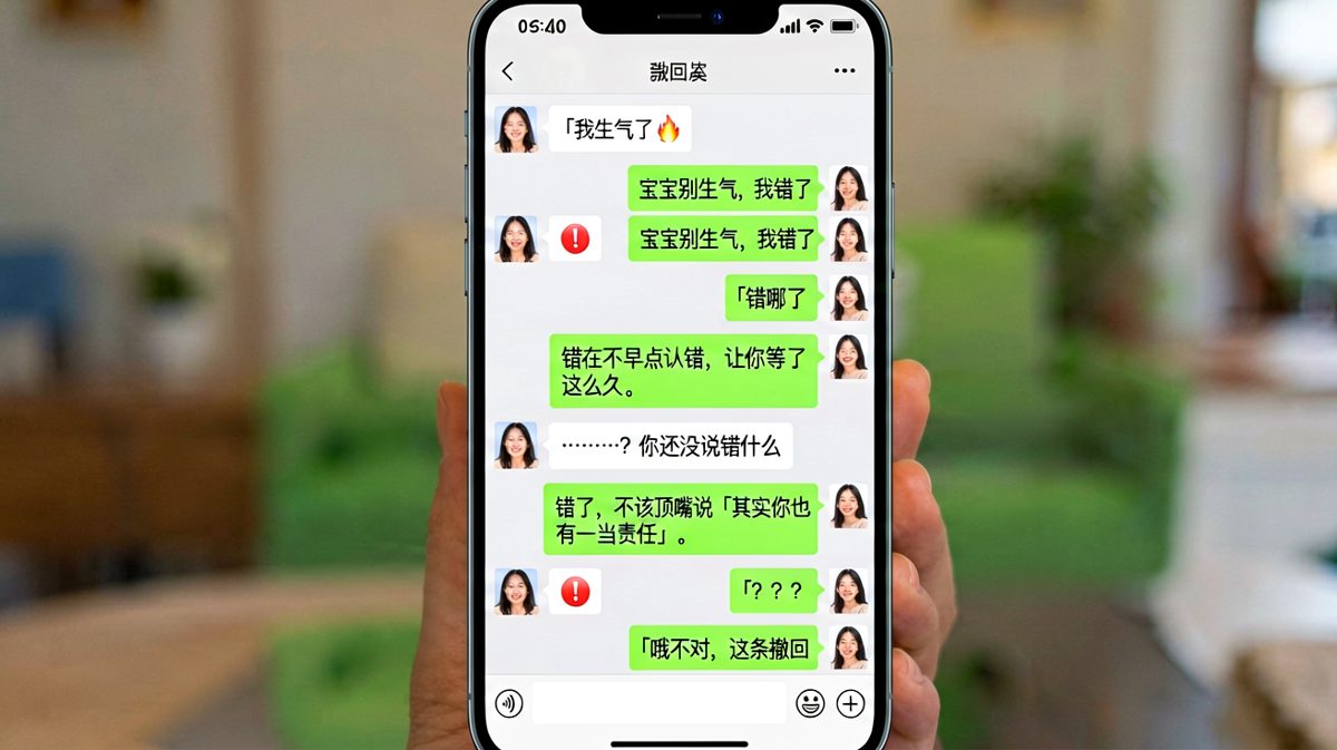 认错技巧满分，但好像漏了什么核心问题