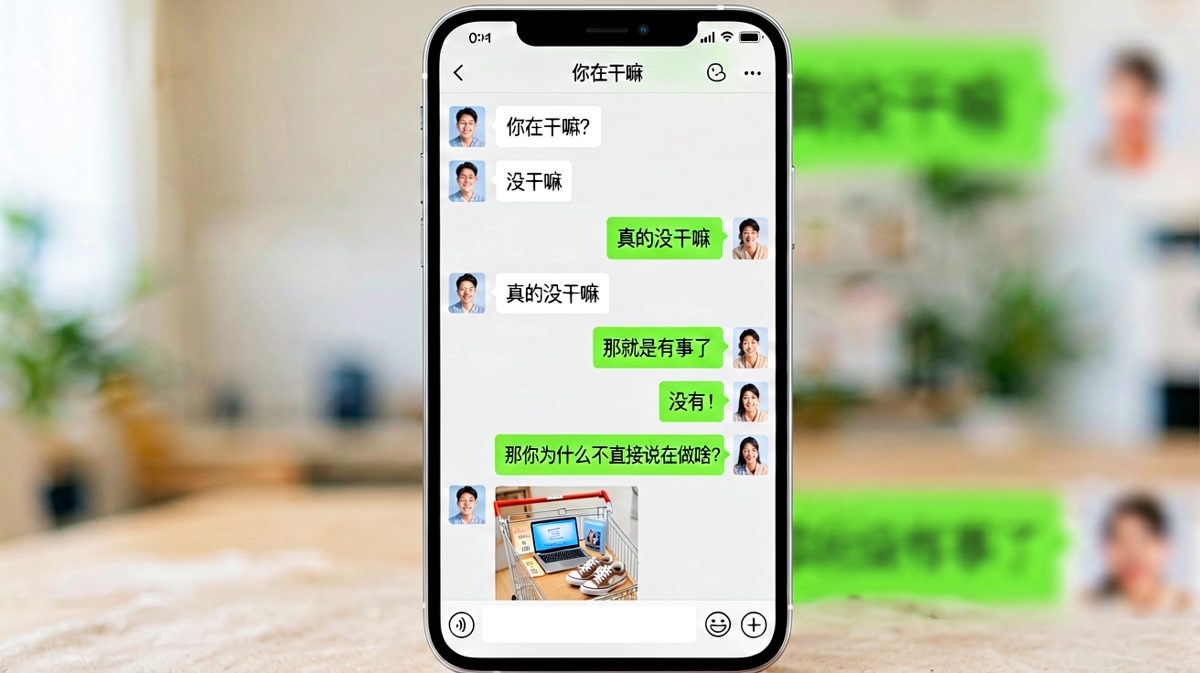 「没干嘛」=「快问我买不买」
