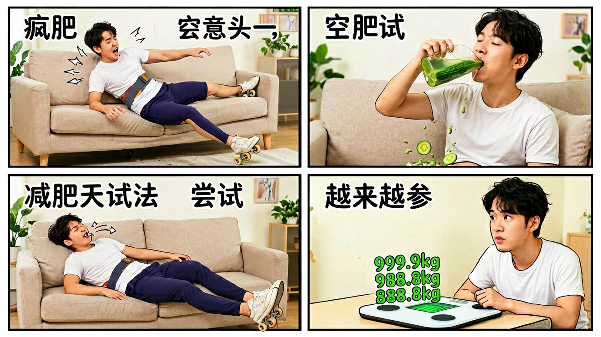 越减越肥，奇葩减肥法连环翻车。