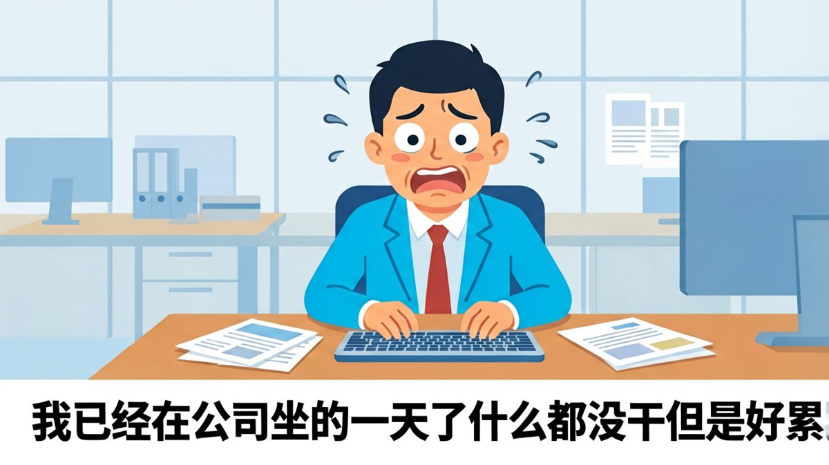 职场隐形劳动的终极自嘲：忙了一天，啥也没干，但就是累。