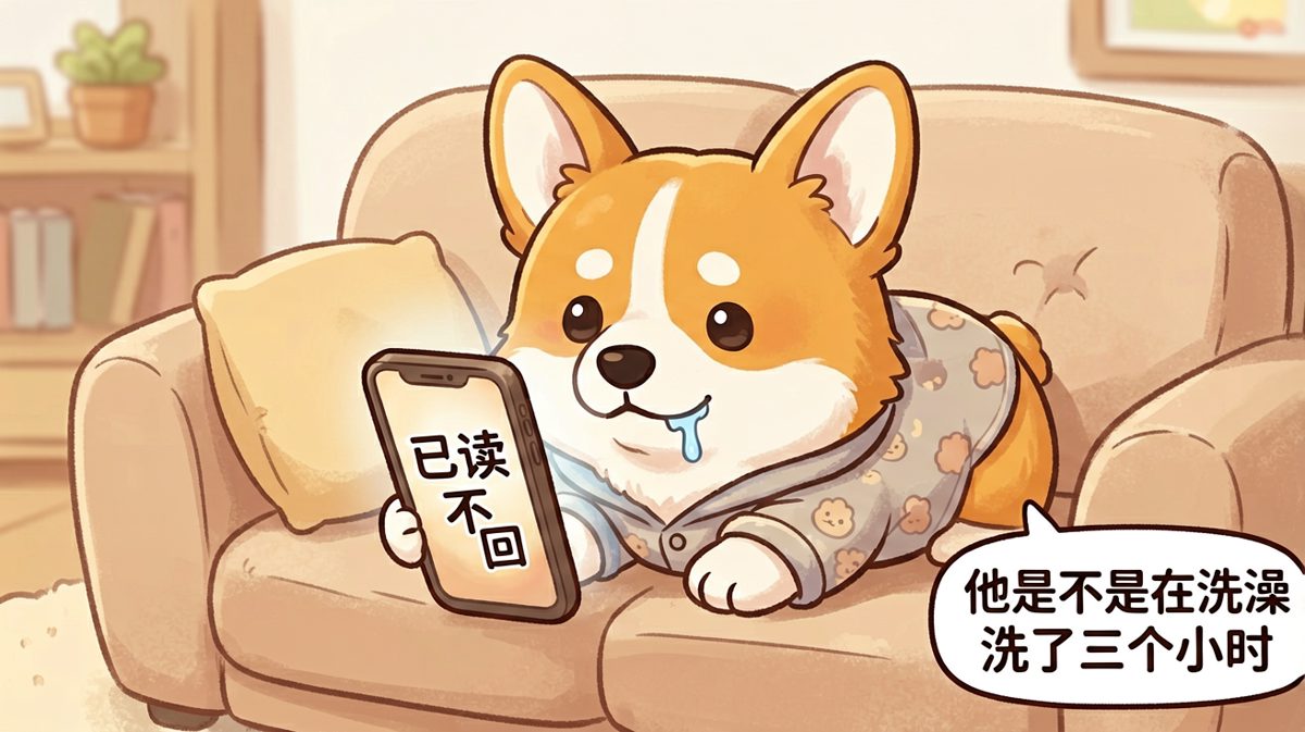 对方正在输入又消失，上演当代人最熟悉的等待焦虑。