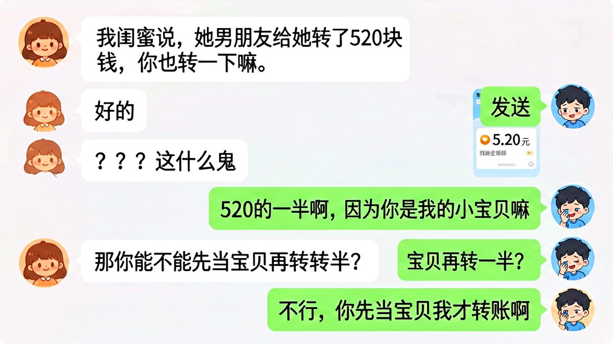 数学鬼才男友——「520的一半也是爱啊」