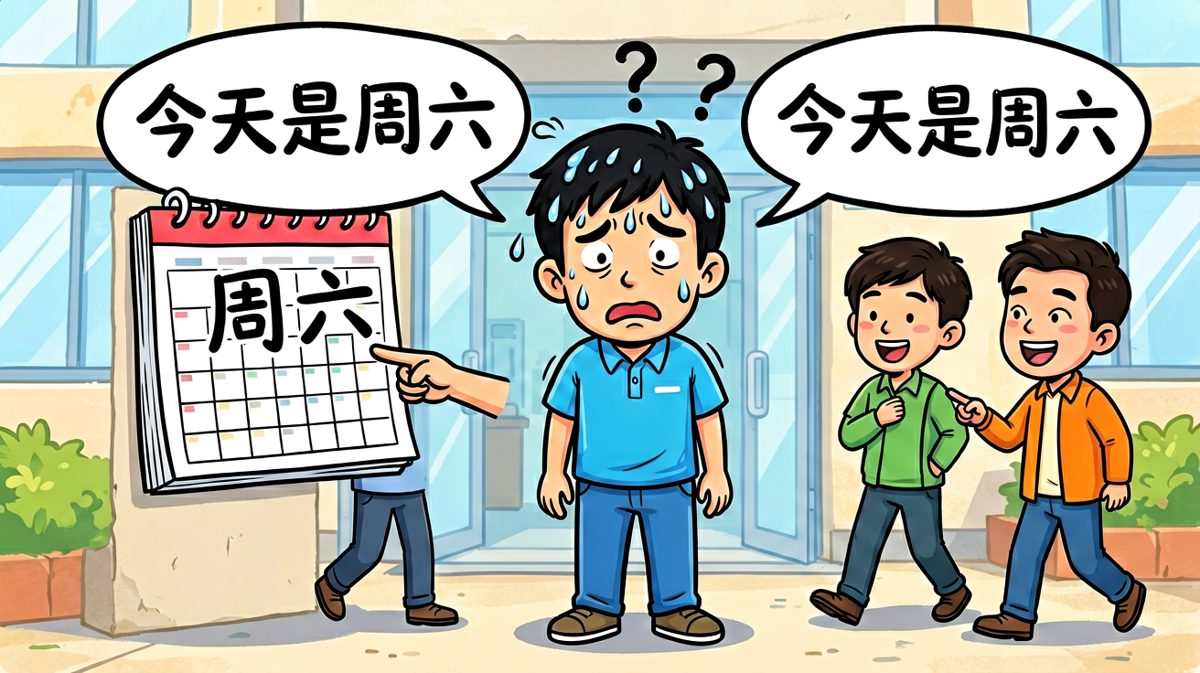 同事告知真相，主人公瞬间崩溃
