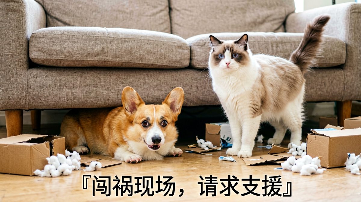 柯基：我只是想玩一下那个盒子而已