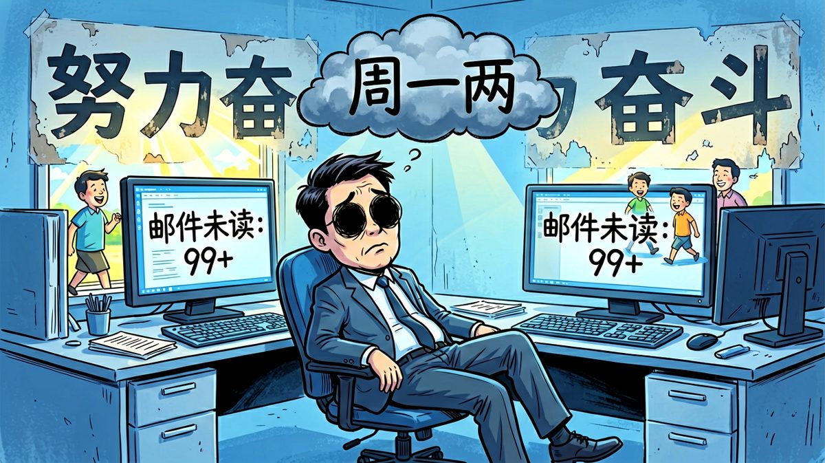 周一早晨的打工人：灵魂已离职，肉体在打卡