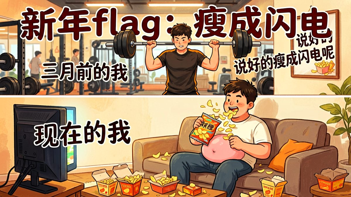 减肥flag的第一年：闪电没瘦成，胖成了台风