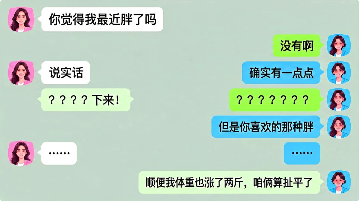 送命题变情话，男生极限求生反杀成功
