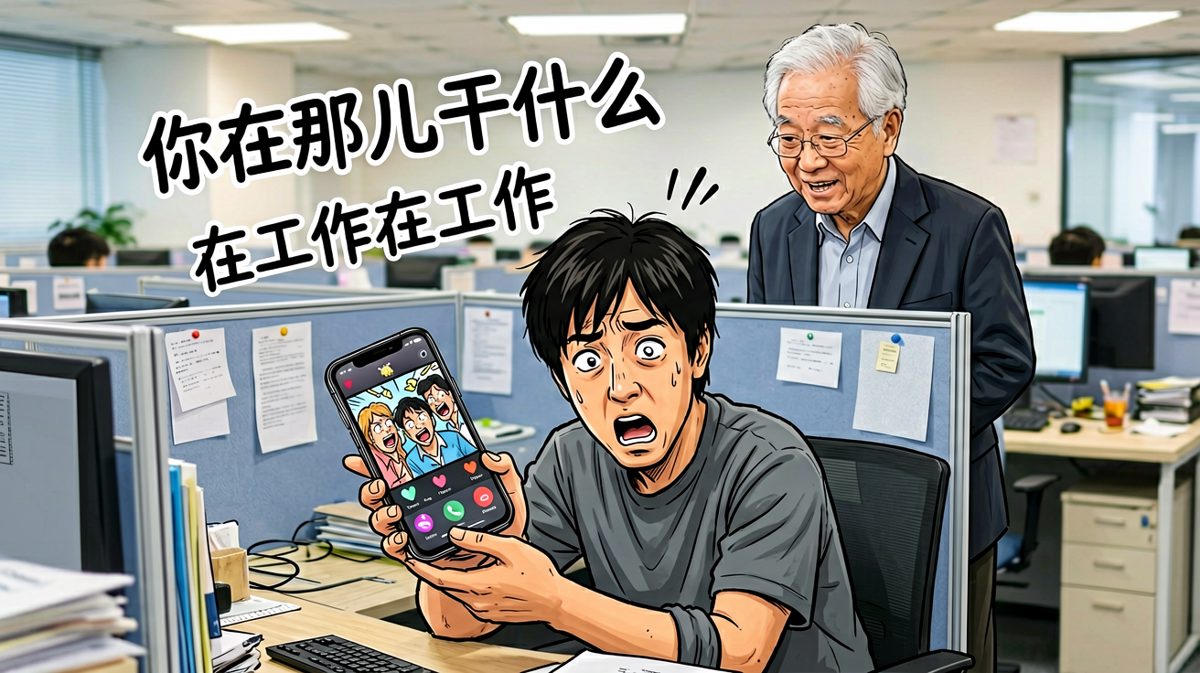 老板以为我在工作，其实我在笑