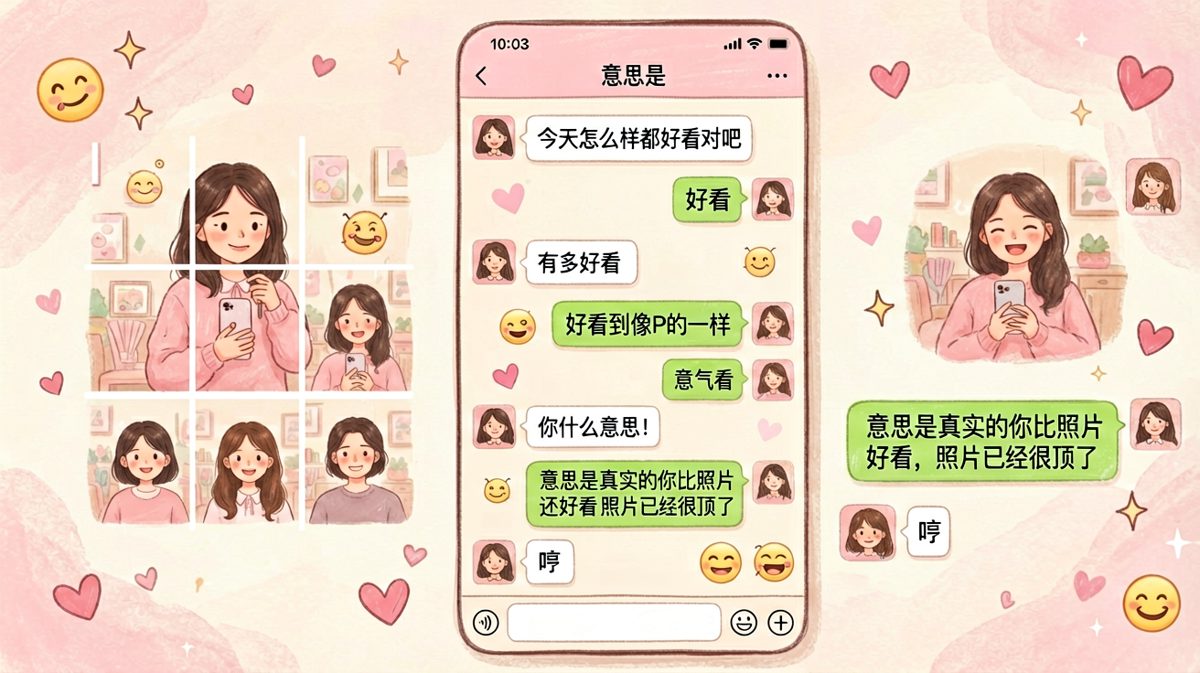 直男求生欲拉满，先损后夸的极限反转。