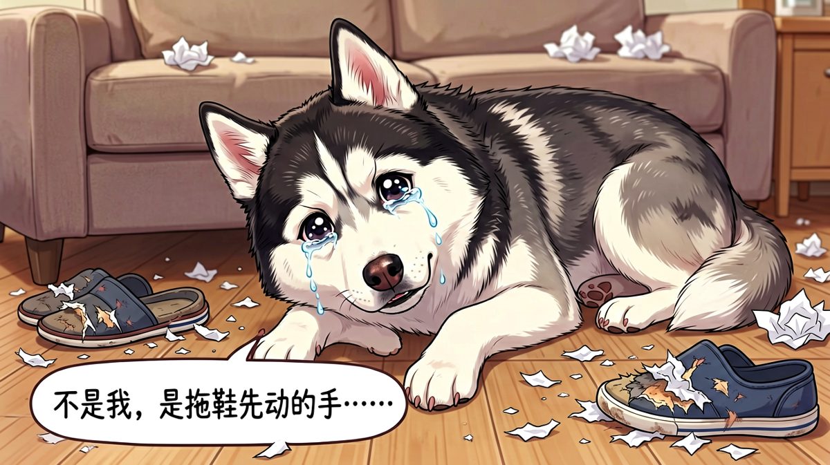 哈士奇装无辜的眼神，谁能扛得住这三分钟？